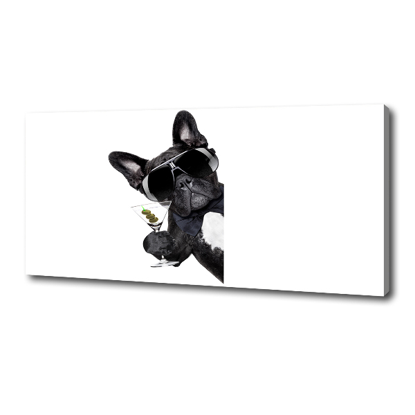 Quadro su tela Cane Martini