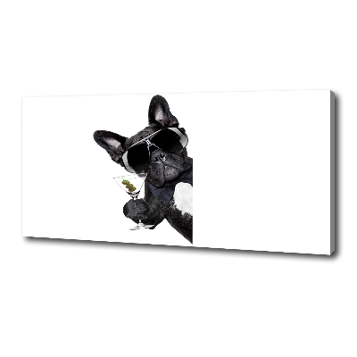 Quadro su tela Cane Martini