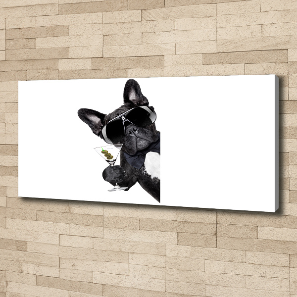 Quadro su tela Cane Martini