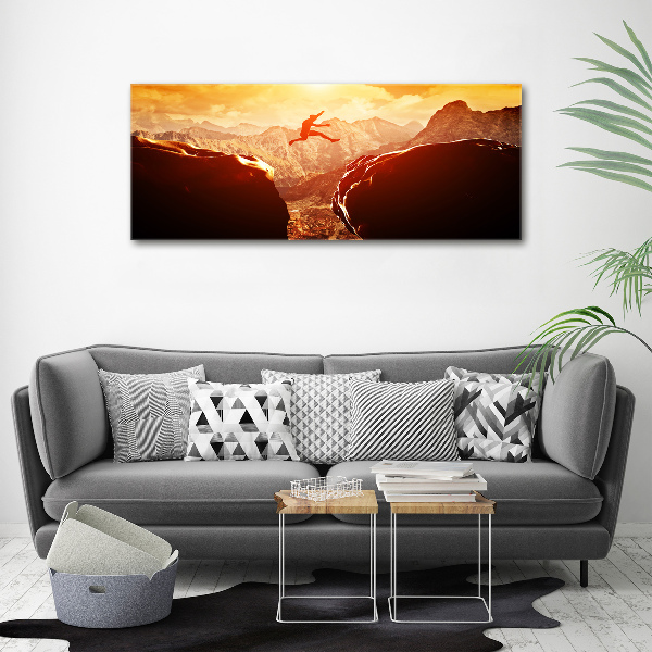 Foto quadro su tela Salta oltre l'abisso