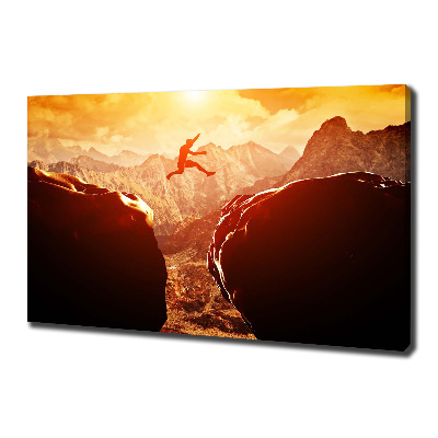Foto quadro su tela Salta oltre l'abisso
