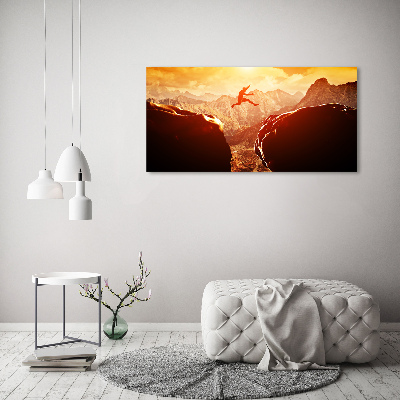 Foto quadro su tela Salta oltre l'abisso