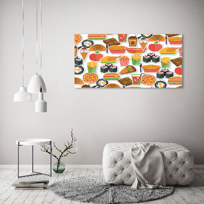 Quadro su tela Fast food
