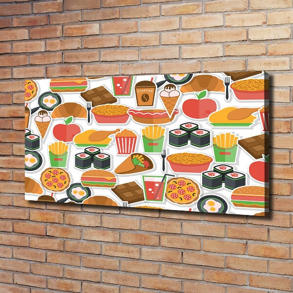 Quadro su tela Fast food