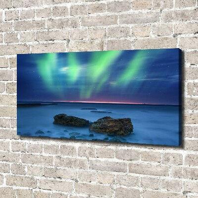 Quadro stampa su tela Aurora boreale