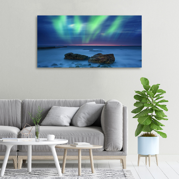Quadro stampa su tela Aurora boreale