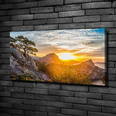 Quadro stampa su tela Tramonto