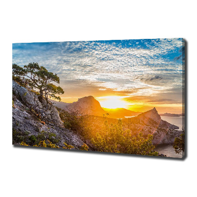 Quadro stampa su tela Tramonto