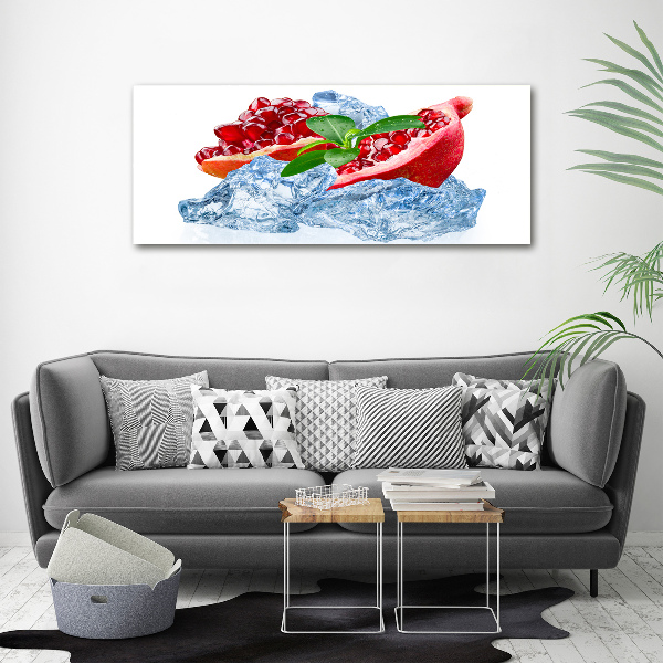 Foto quadro su tela Melograno con ghiaccio