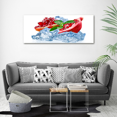 Foto quadro su tela Melograno con ghiaccio
