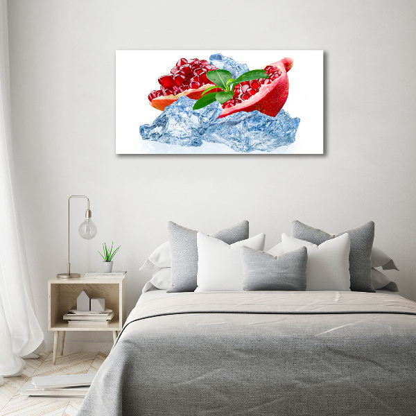 Foto quadro su tela Melograno con ghiaccio