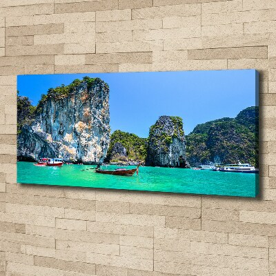 Foto quadro su tela Barche Thailandia