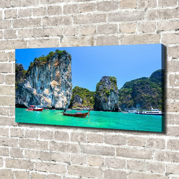 Foto quadro su tela Barche Thailandia