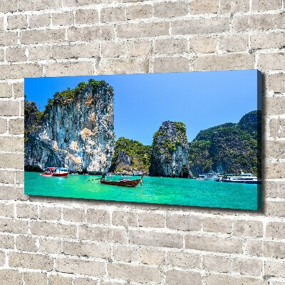 Foto quadro su tela Barche Thailandia