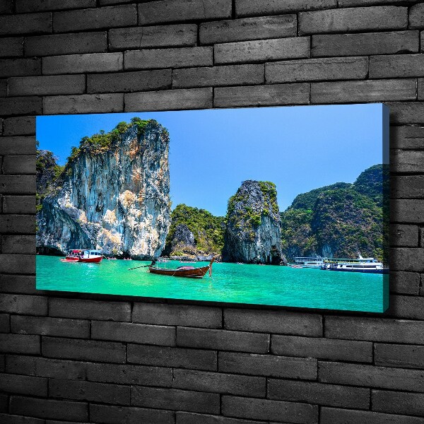 Foto quadro su tela Barche Thailandia