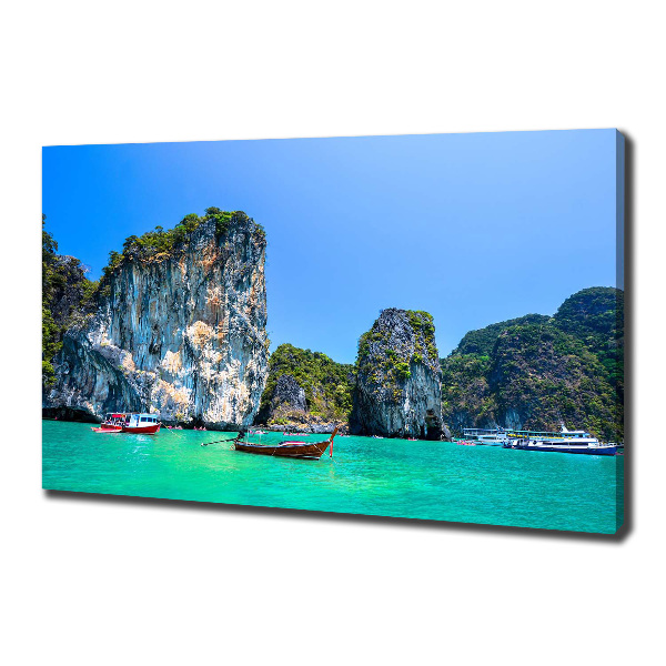 Foto quadro su tela Barche Thailandia