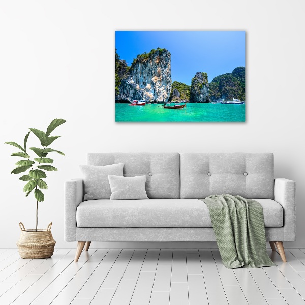 Foto quadro su tela Barche Thailandia