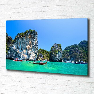 Foto quadro su tela Barche Thailandia