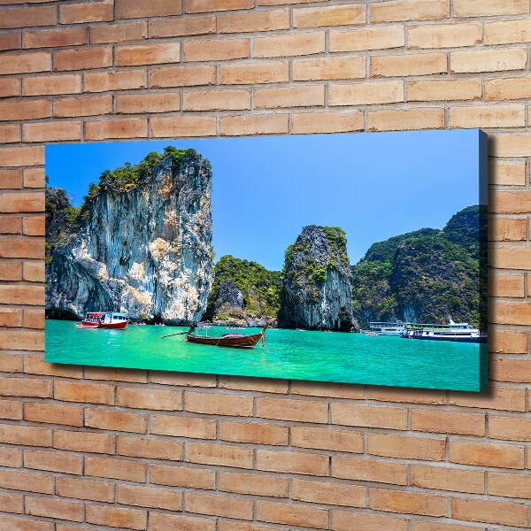 Foto quadro su tela Barche Thailandia