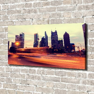 Quadro su tela Shanghai di notte