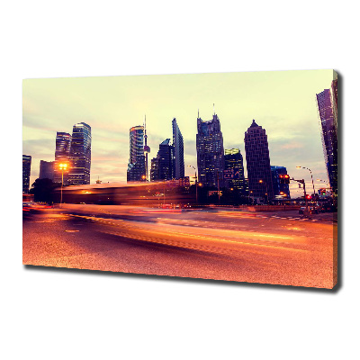 Quadro su tela Shanghai di notte