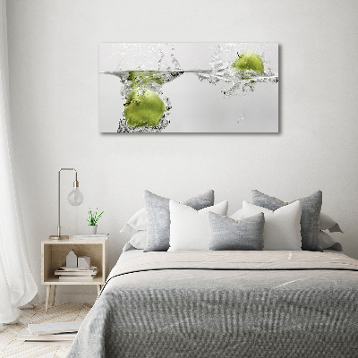 Quadro stampa su tela Una mela sott'acqua