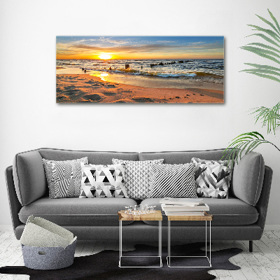 Foto quadro su tela Spiaggia al tramonto