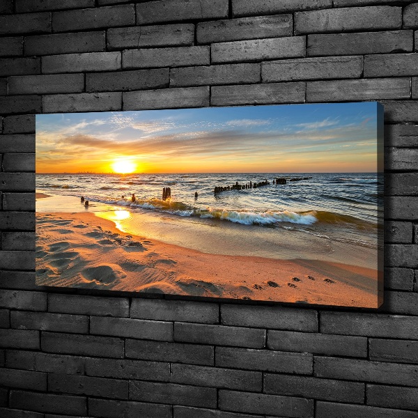 Foto quadro su tela Spiaggia al tramonto