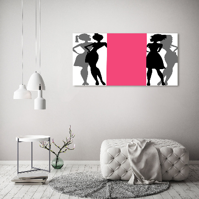 Quadro stampa su tela Silhouette femminili