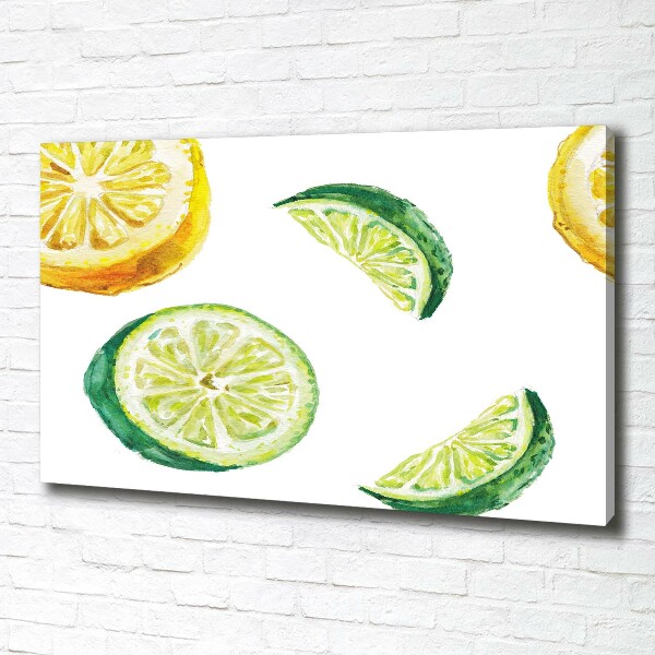 Quadro su tela Limone e lime