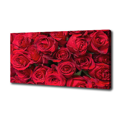 Quadro stampa su tela Rose rosse