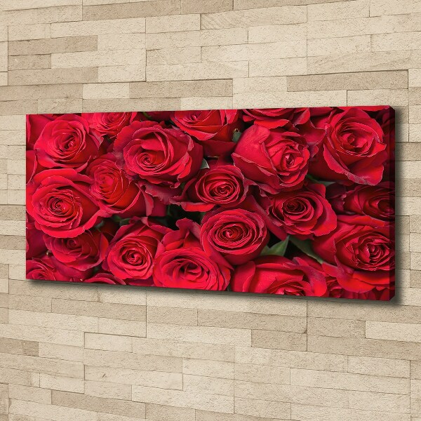 Quadro stampa su tela Rose rosse