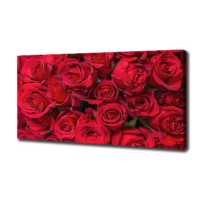 Quadro stampa su tela Rose rosse