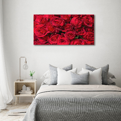 Quadro stampa su tela Rose rosse