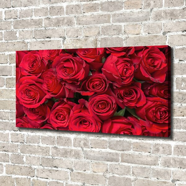 Quadro stampa su tela Rose rosse