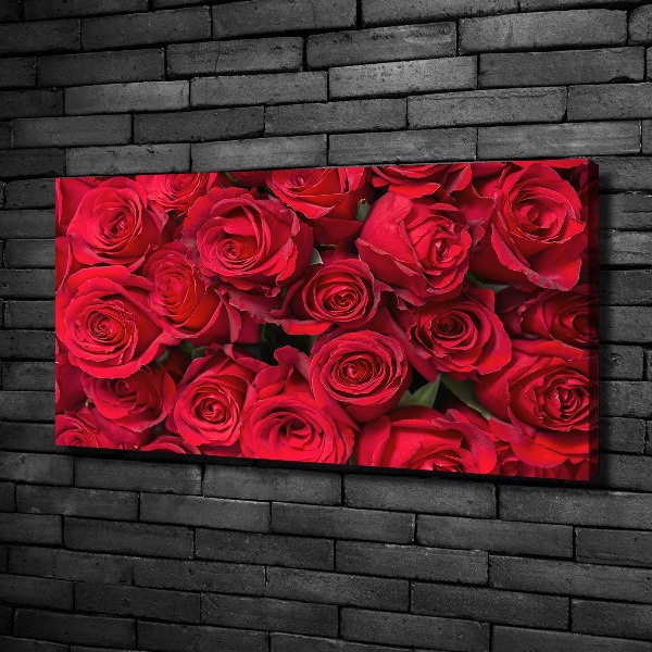 Quadro stampa su tela Rose rosse
