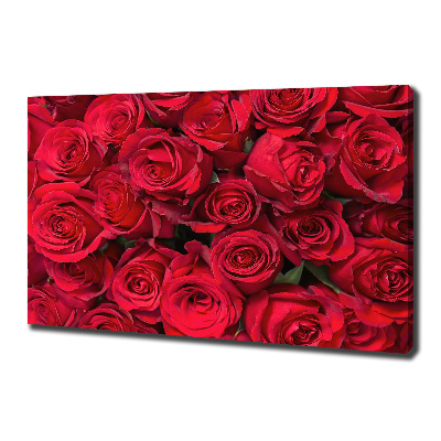 Quadro stampa su tela Rose rosse