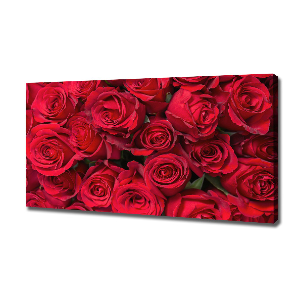Quadro stampa su tela Rose rosse