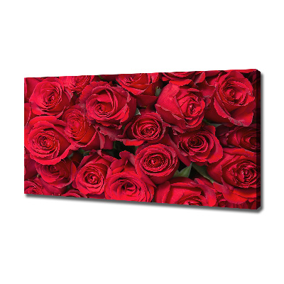 Quadro stampa su tela Rose rosse