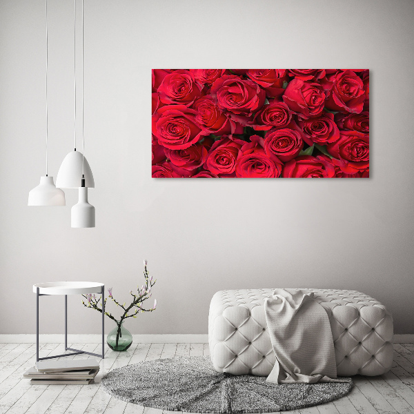Quadro stampa su tela Rose rosse