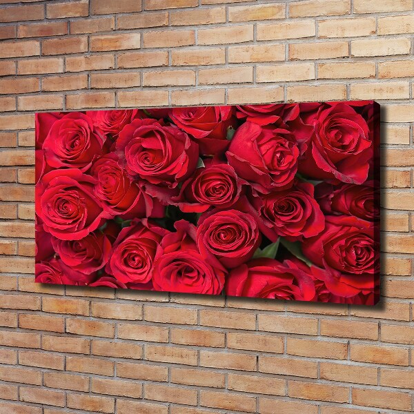 Quadro stampa su tela Rose rosse