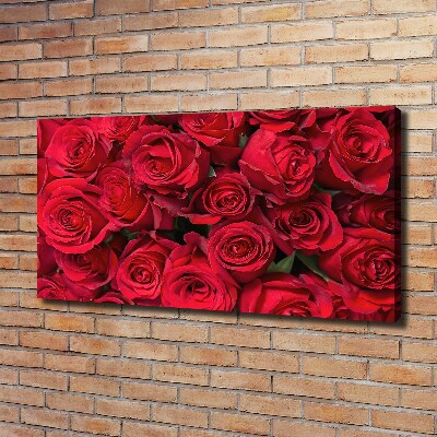 Quadro stampa su tela Rose rosse