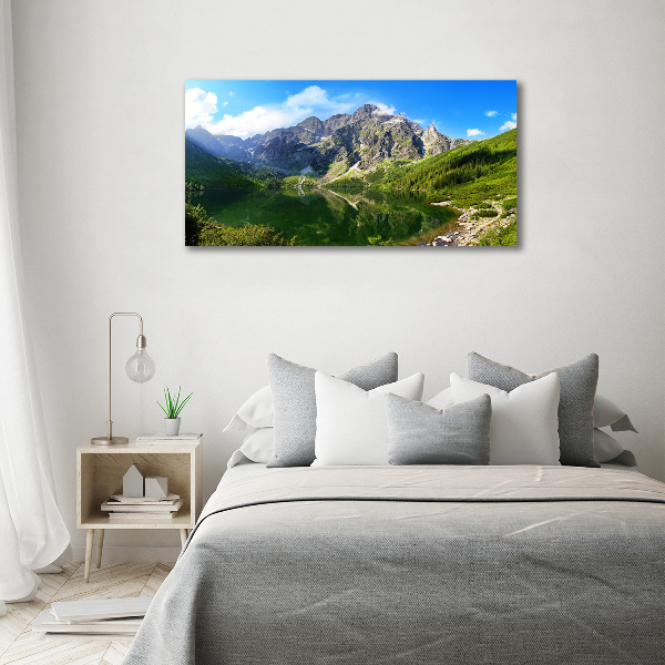 Quadro su tela L'occhio del mare dei Monti Tatra