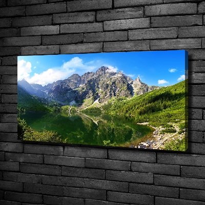 Quadro su tela L'occhio del mare dei Monti Tatra