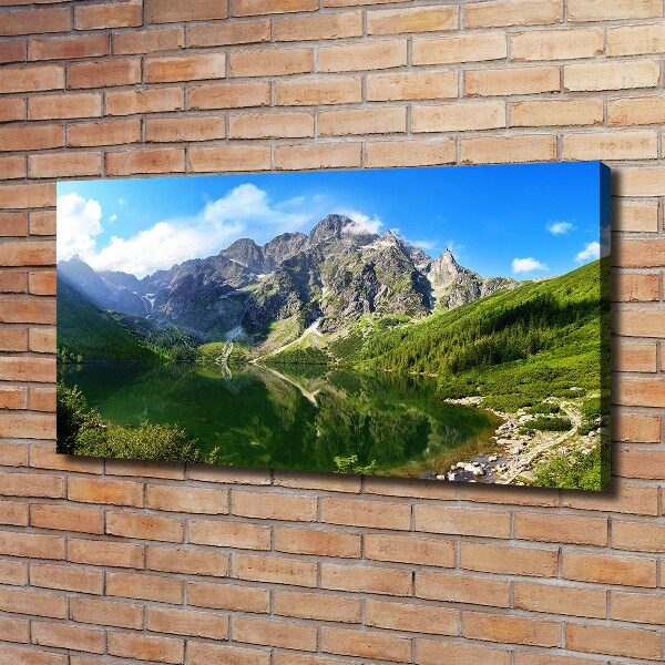 Quadro su tela L'occhio del mare dei Monti Tatra