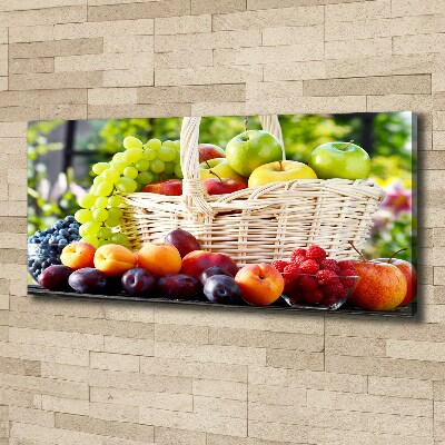 Quadro stampa su tela Cesto di frutta