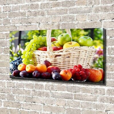 Quadro stampa su tela Cesto di frutta