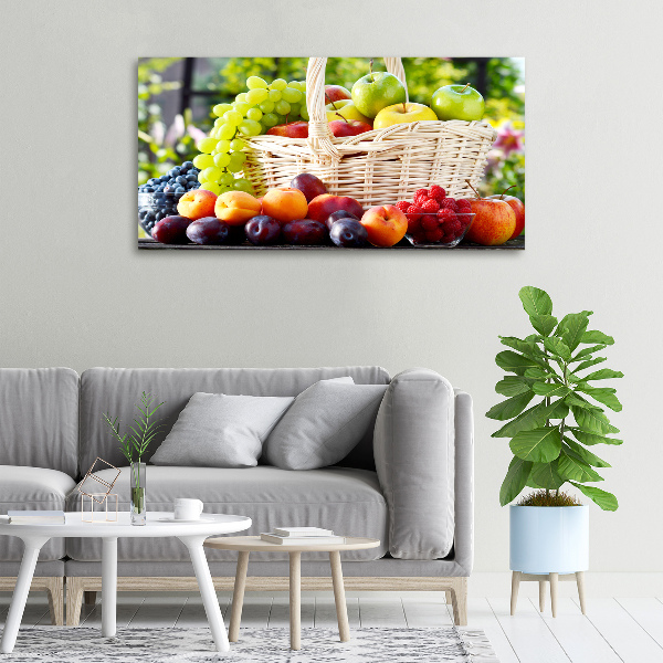 Quadro stampa su tela Cesto di frutta
