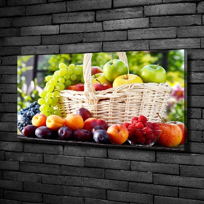 Quadro stampa su tela Cesto di frutta