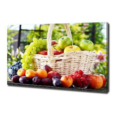 Quadro stampa su tela Cesto di frutta